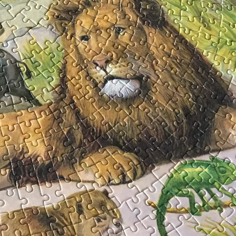 eeBoo, Round Puzzle 1000 Pieces - Africa
