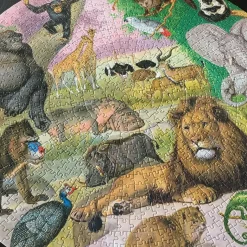 eeBoo, Round Puzzle 1000 Pieces - Africa