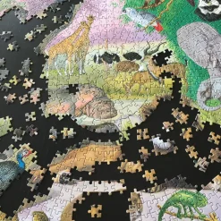 eeBoo, Round Puzzle 1000 Pieces - Africa