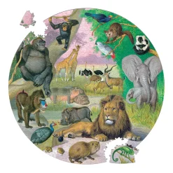 eeBoo, Round Puzzle 1000 Pieces - Africa