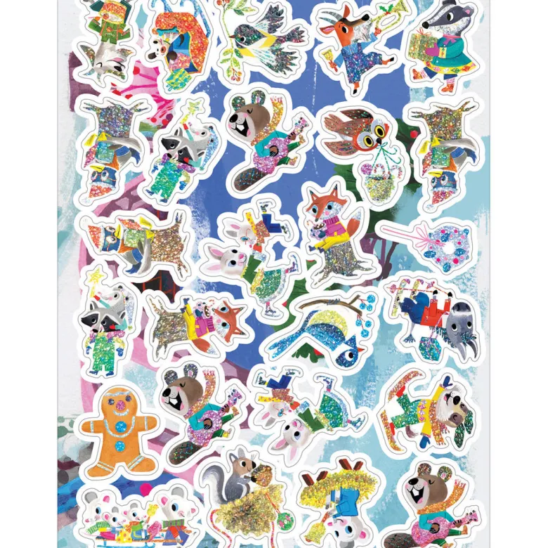 eeBoo Sticker Book, Christmas in the Forest