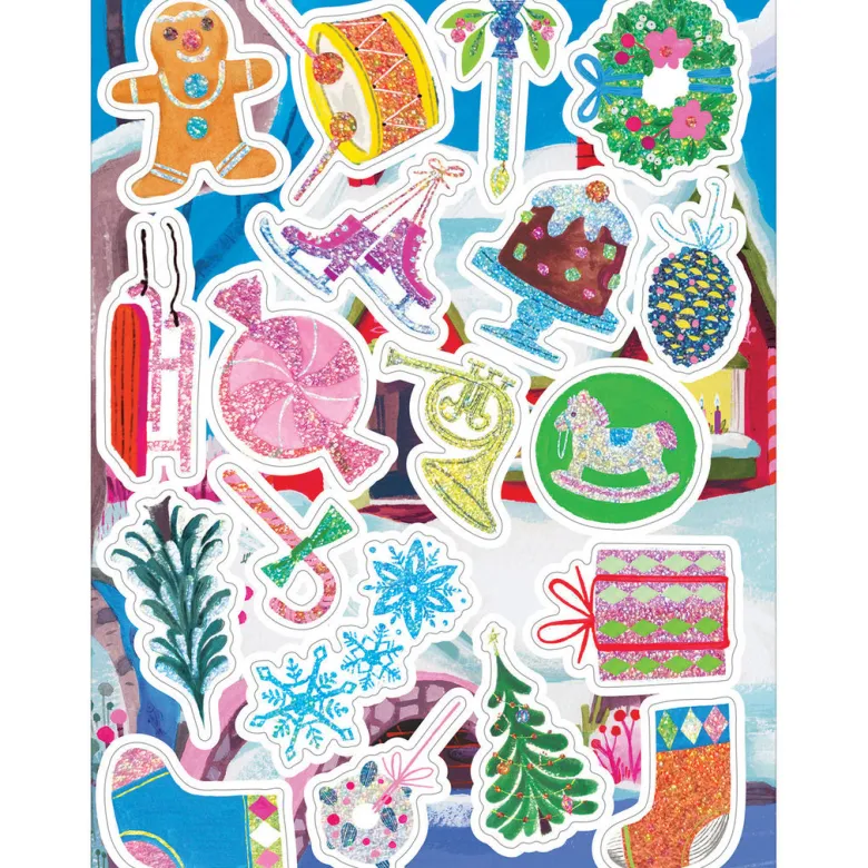eeBoo Sticker Book, Christmas in the Forest