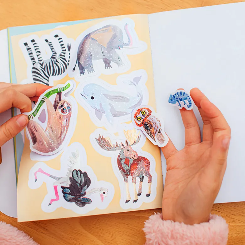 eeBoo Sticker Book, Lovely Animals