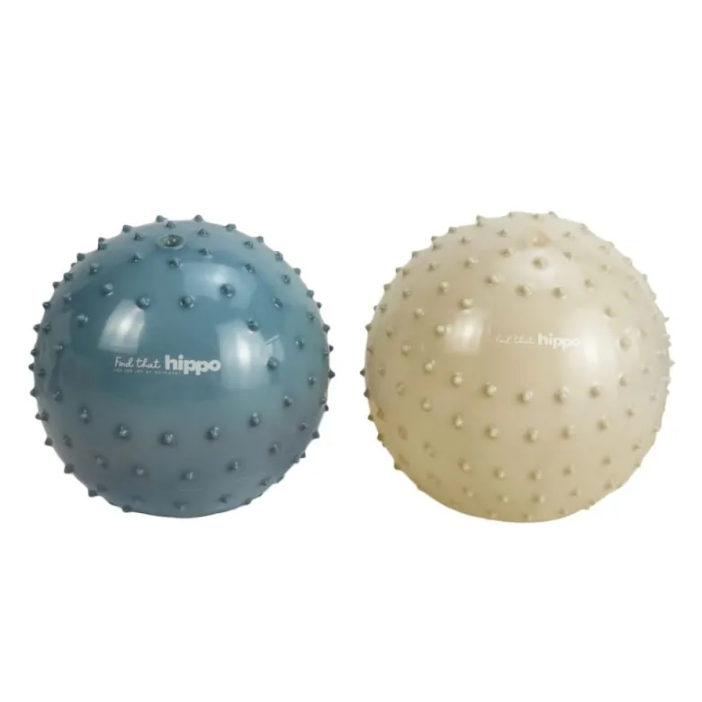 Explore the Find that Hippo Sensory Balls, Metallic Blue & Khaki