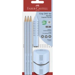 Faber-Castell - Grip 3-in-1 Set, Sky Blue