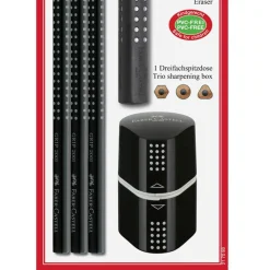 Faber-Castell - Grip 3-in-1 Set, Black