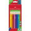Faber-Castell, 10 Triangle Jumbo Colored Pencils
