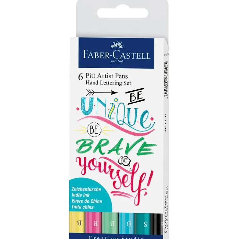 Faber-Castell Artist Pens, Letters – Mixed Set