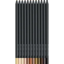 Faber-Castell, Black Edition, 12 Colored Pencils - Skintones