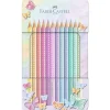 Faber-Castell, Colored Pencils in Tin Case, Sparkle - 12 pcs. - Pastel