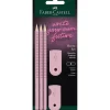 Faber-Castell 5-in-1 Grip Sleeve Set, Rose