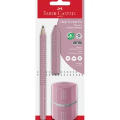 Faber-Castell 3-in-1 Jumbo Grip, Rose Shadows
