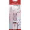 Faber-Castell 3-in-1 Jumbo Sparkle Set, Rose