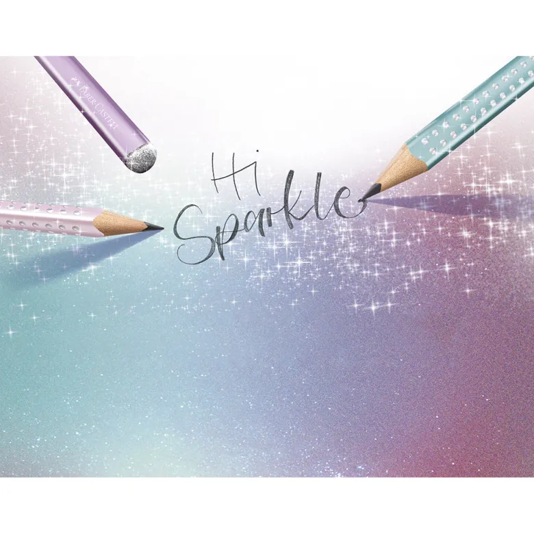 Faber-Castell, Jumbo Sparkle Pencil - Rose Metallic