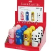 Faber-Castell Mini Pencil Sharpener and Eraser Combo, Assorted Colours