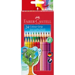 Faber-Castell, 24-Piece Grip Watercolor Pencils Set