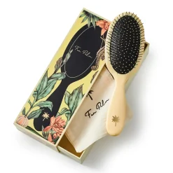 Fan Palm Hairbrush, Medium, Sunshine Wet Brush - Yellow Glitter