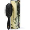 Fan Palm Hairbrush, Medium, Octopus Wet Brush - Black with Glitter