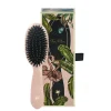 Fan Palm Hairbrush, Paradise, Small - Rose Glitter