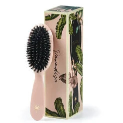 Fan Palm Hairbrush, Paradise, Small - Rose Glitter
