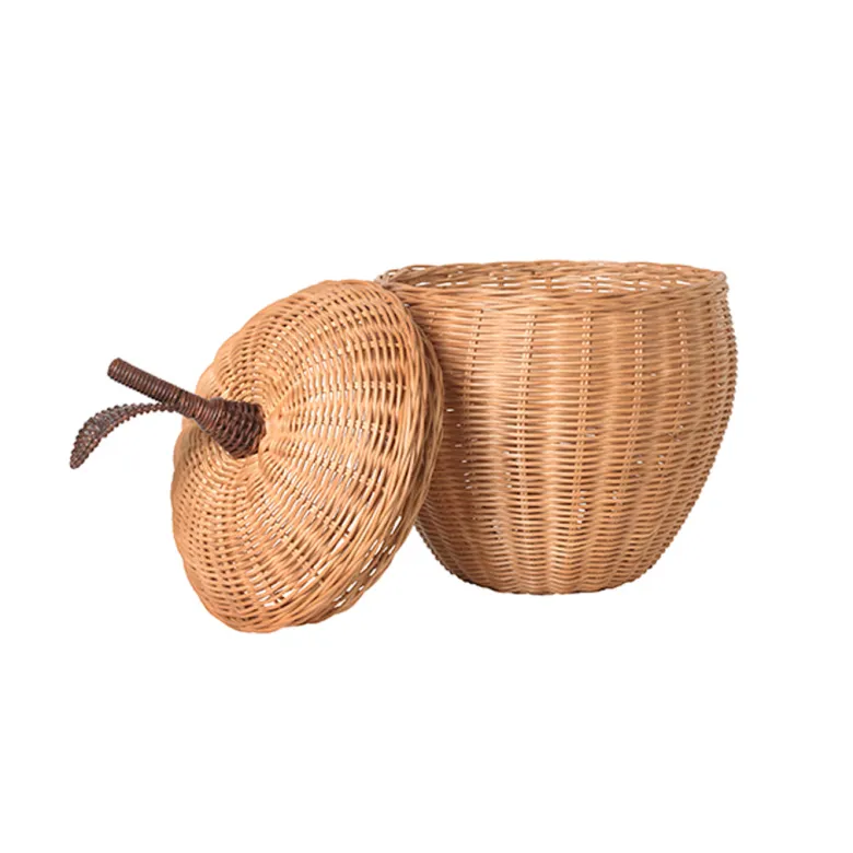 ferm Living Apple Storage, Woven Rattan Basket - Small