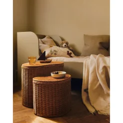 ferm Living Embroidered Pillow, Swift Bird Design - 60 x 40 cm