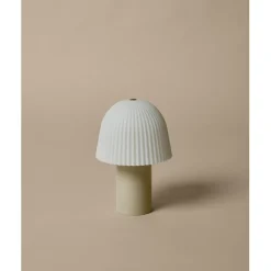ferm Living, Frill Portable Lamp – Cashmere White