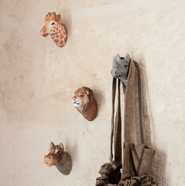 ferm Living Handcrafted Hook, Wild Life - Elephant