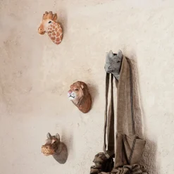 ferm Living Handmade Hook, Wild Life - Hippo