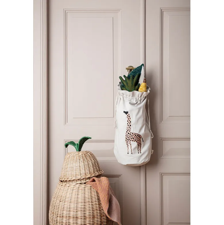 ferm Living Pear Storage, Woven Basket in Rattan