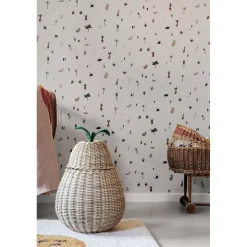 ferm Living Pear Storage, Woven Basket in Rattan