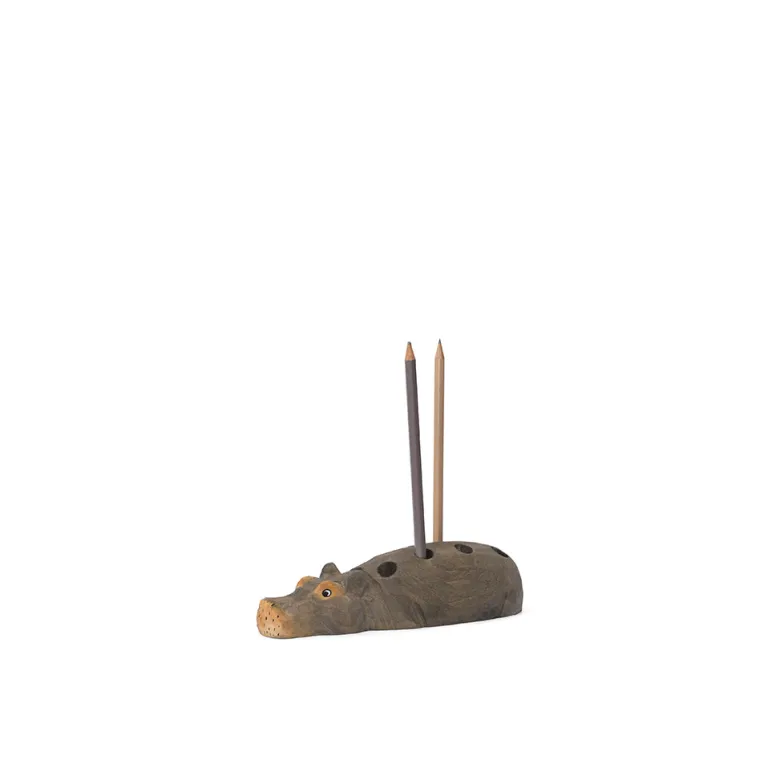ferm Living, Pencil Holder, Hippo Pencil Holder – Handmade