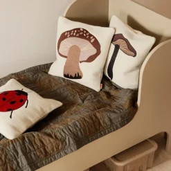 ferm Living Pillow, Embroidered - Ladybug