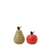 ferm Living Stackable Figures, Apple and Pear Set