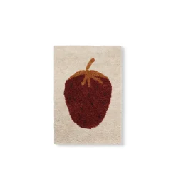 ferm Living Wool Rug, Strawberry - Small