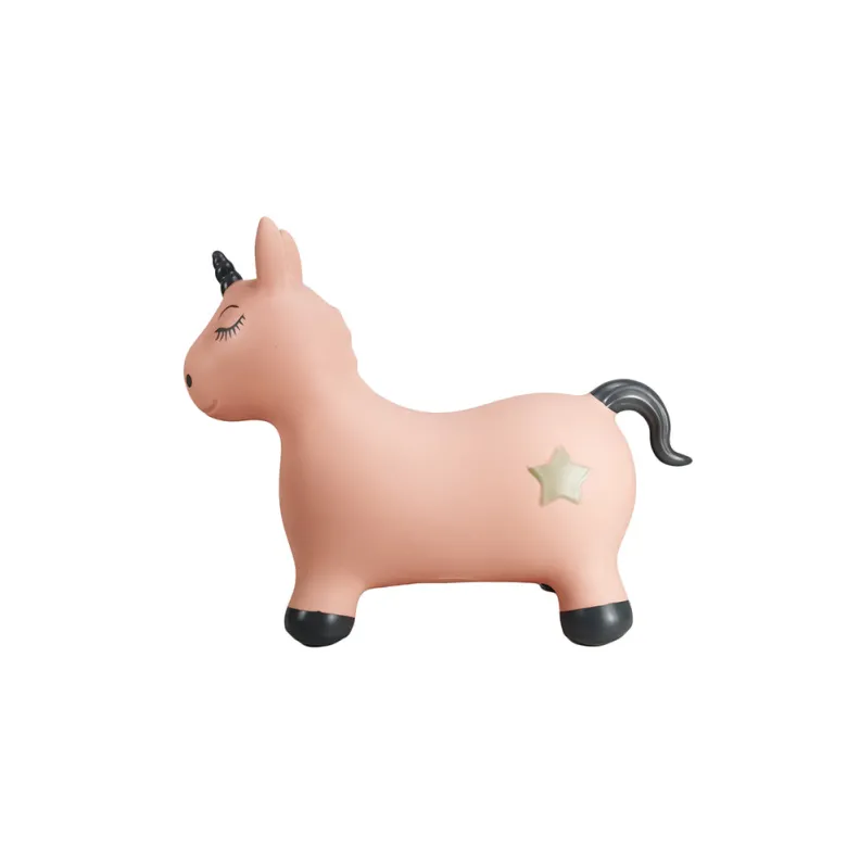 "Find That Hippo, Bouncing Animal, Unicorn Luna - Blush/Pink"