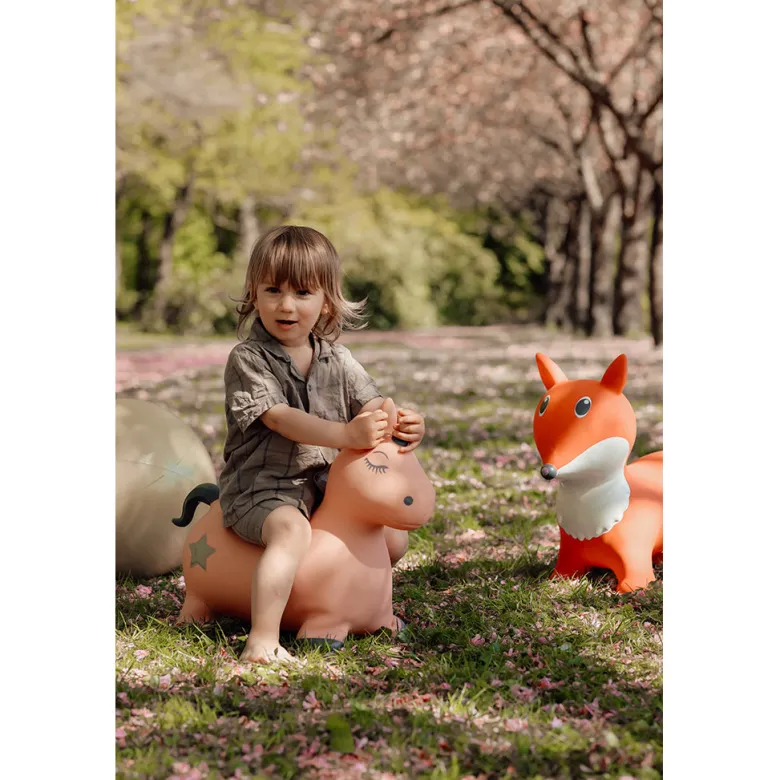 "Find That Hippo, Bouncing Animal, Unicorn Luna - Blush/Pink"