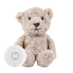 Flow Amsterdam Heartbeat Sound Plush Toy with Rechargeable Battery, Lou - Beige