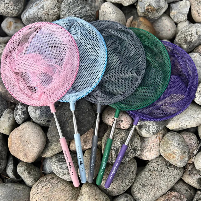 Follow the Duck, Telescopic Fishing Net - Soft Pink