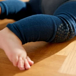 GoBabyGo Crawling Leggings with Grip Dots, Soft Pink