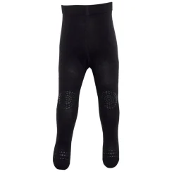 GoBabyGo Crawling Tights with Non-Slip Dots, Black