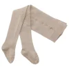 GoBabyGo Crawling Tights with Grips, Sand - Wool