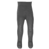 GoBabyGo Crawling Tights with Rubber Grips, Dark Grey Melange