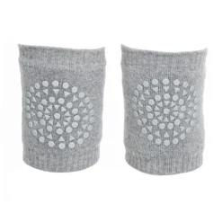 GoBabyGo Knee Protectors with Non-Slip Grips, Grey Melange