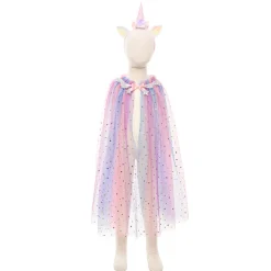 Great Pretenders Animal Costume, Unicorn Cape and Headband - Size 4-6 Years