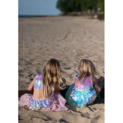Great Pretenders Costume, Bling Bling Mermaid Skirt and Hair Clips, Mint - Size 4-6 Years