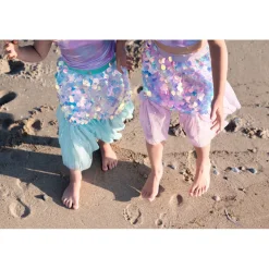 Great Pretenders Costume, Bling Bling Mermaid Skirt and Hair Clips, Mint - Size 4-6 Years