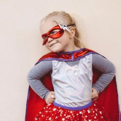 Great Pretenders Dress-Up Costume, Superhero Girl with Mask - Size 4-6 Years