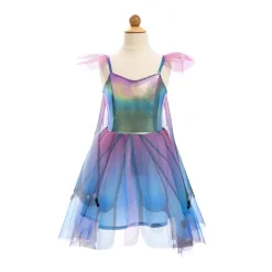 Great Pretenders Dress-Up Outfit, Blue/Purple Butterfly Dress with Wings - Size 2-6 Years
