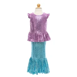 Great Pretenders Dress-Up Costume, Mermaid Skirt and Top, Sequins Sparkle - Size 5-6 Years